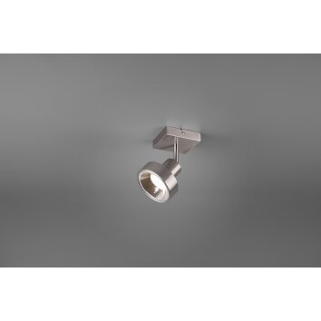 Trio Leuchten Leon Strahler LED Nickel-Matt, 1-flammig