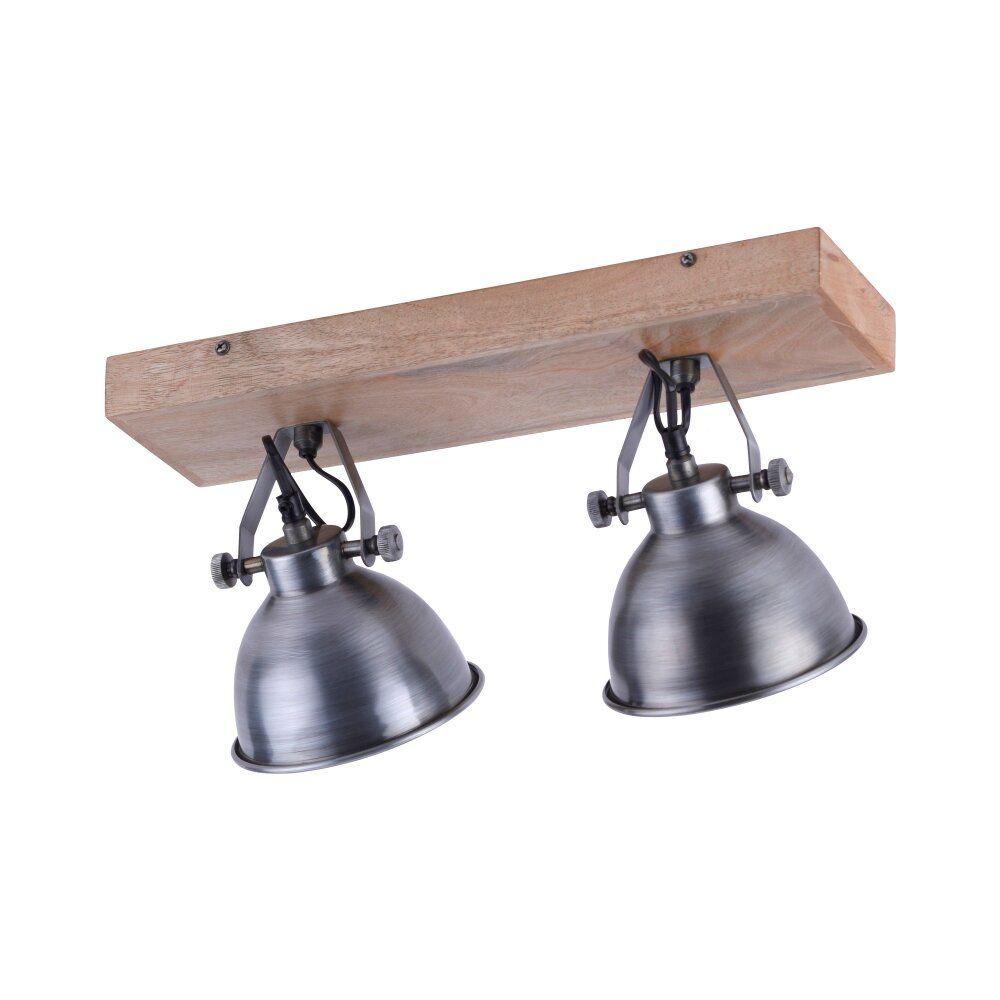 Leuchten Direkt Samia Deckenleuchte Holz hell, 2-flammig main product photo