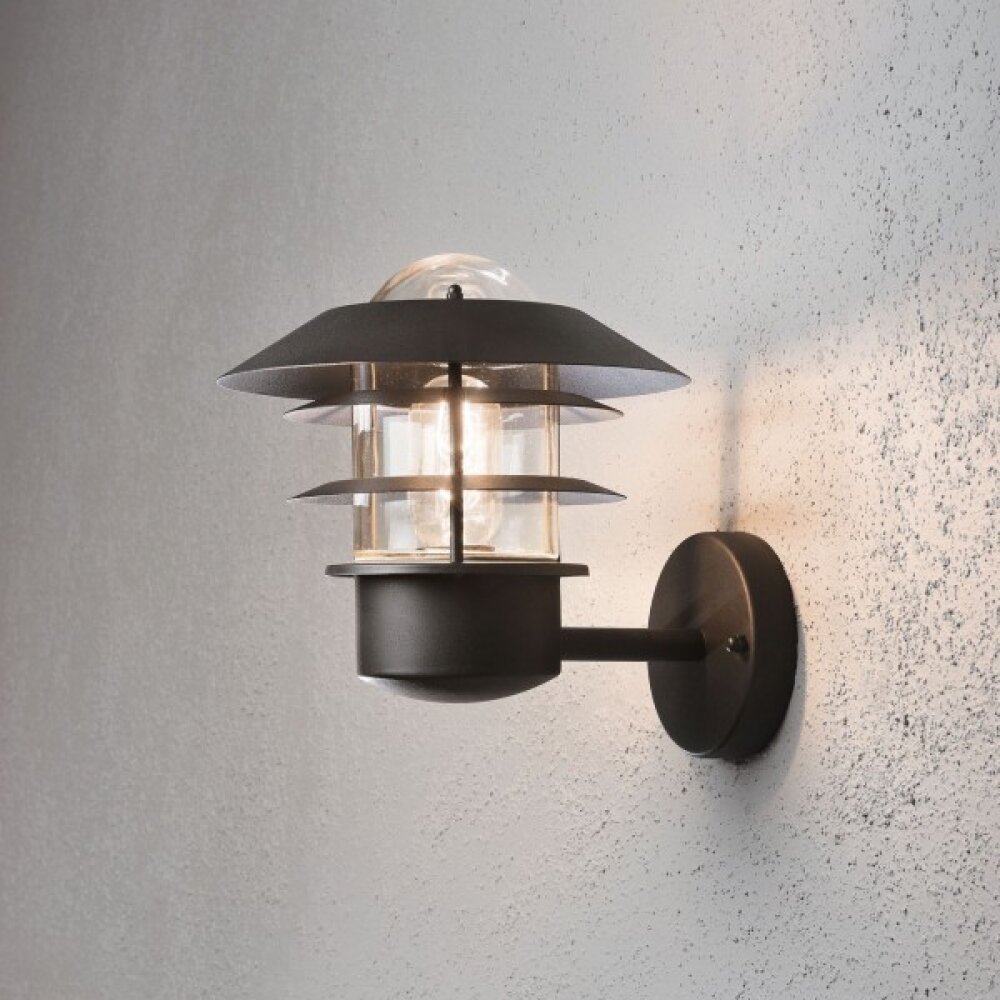 Konstsmide Modena Wandleuchte Schwarz, 1-flammig main product photo