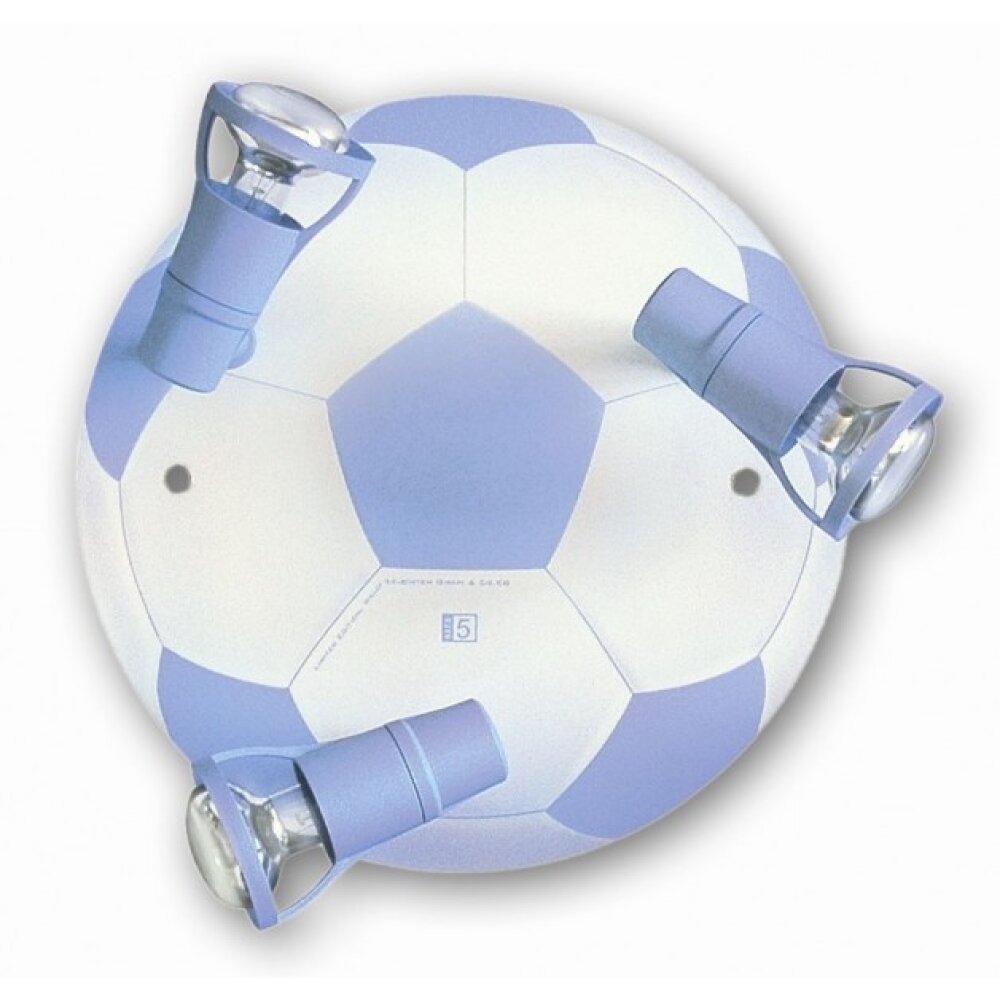 Waldi Deckenleuchte Fußball Blau, 3-flammig main product photo