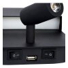 Lucide BOXER Wandleuchte LED Schwarz, 2-flammig