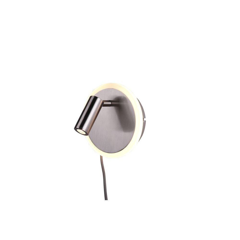 Trio Leuchten JORDAN Wandleuchte Nickel-Matt, 1-flammig main product photo