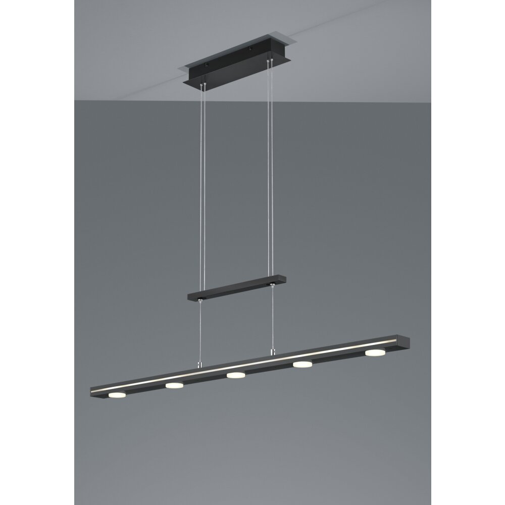 LED Pendelleuchte 379190732 Leuchten Lacal Nickel-Matt Trio