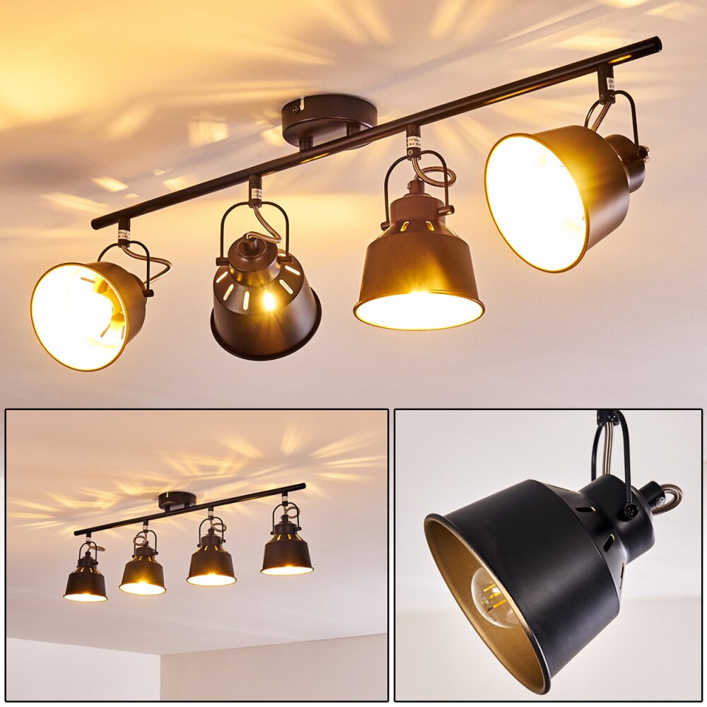 Safari Deckenleuchte Schwarz, 4-flammig main product photo