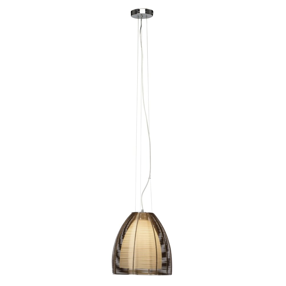 Brilliant Leuchten Relax Pendelleuchte Bronze, Chrom, 1-flammig main product photo
