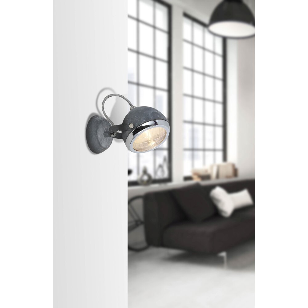 Brilliant Leuchten Rider Wandspot Grau, 1-flammig main product photo