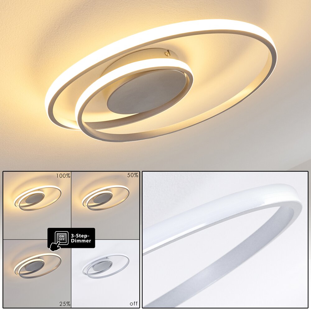 Leksund Deckenleuchte LED Silber, 1-flammig main product photo