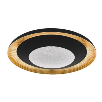 Eglo Leuchten CANICOSA 2 Wand- / Deckenleuchte LED Gold, Schwarz, 1-flammig