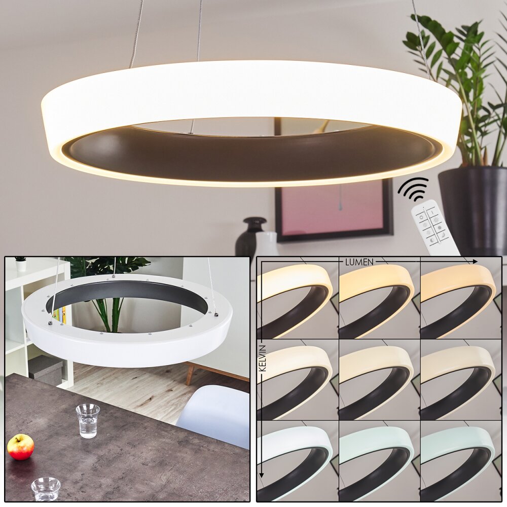 Mackay Deckenleuchte LED Anthrazit, Weiß, 1-flammig, Fernbedienung main product photo