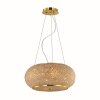 Ideal Lux PASHA Hängeleuchte Gold, Kristalloptik, 6-flammig