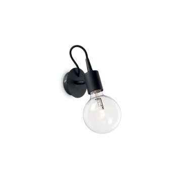 Ideal Lux EDISON Wandleuchte Schwarz, 1-flammig