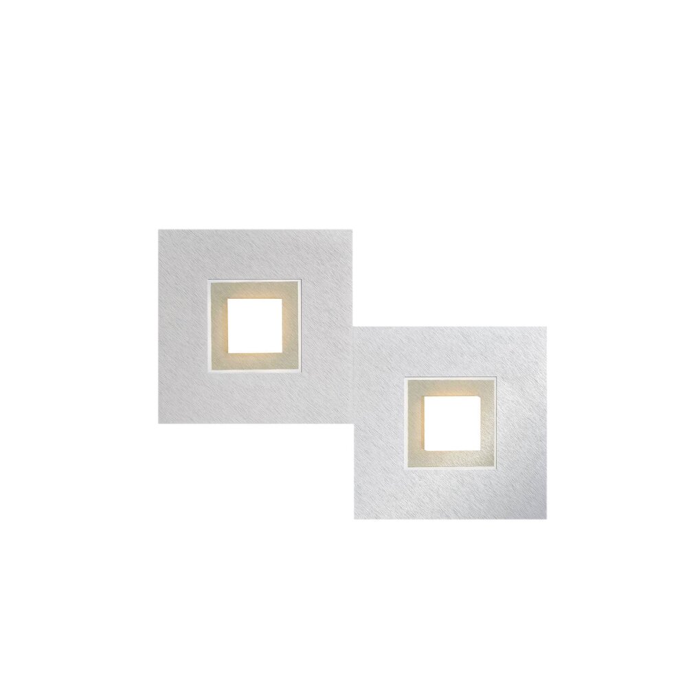 Grossmann KARREE Wandleuchte LED Aluminium, Champagner, 2-flammig main product photo