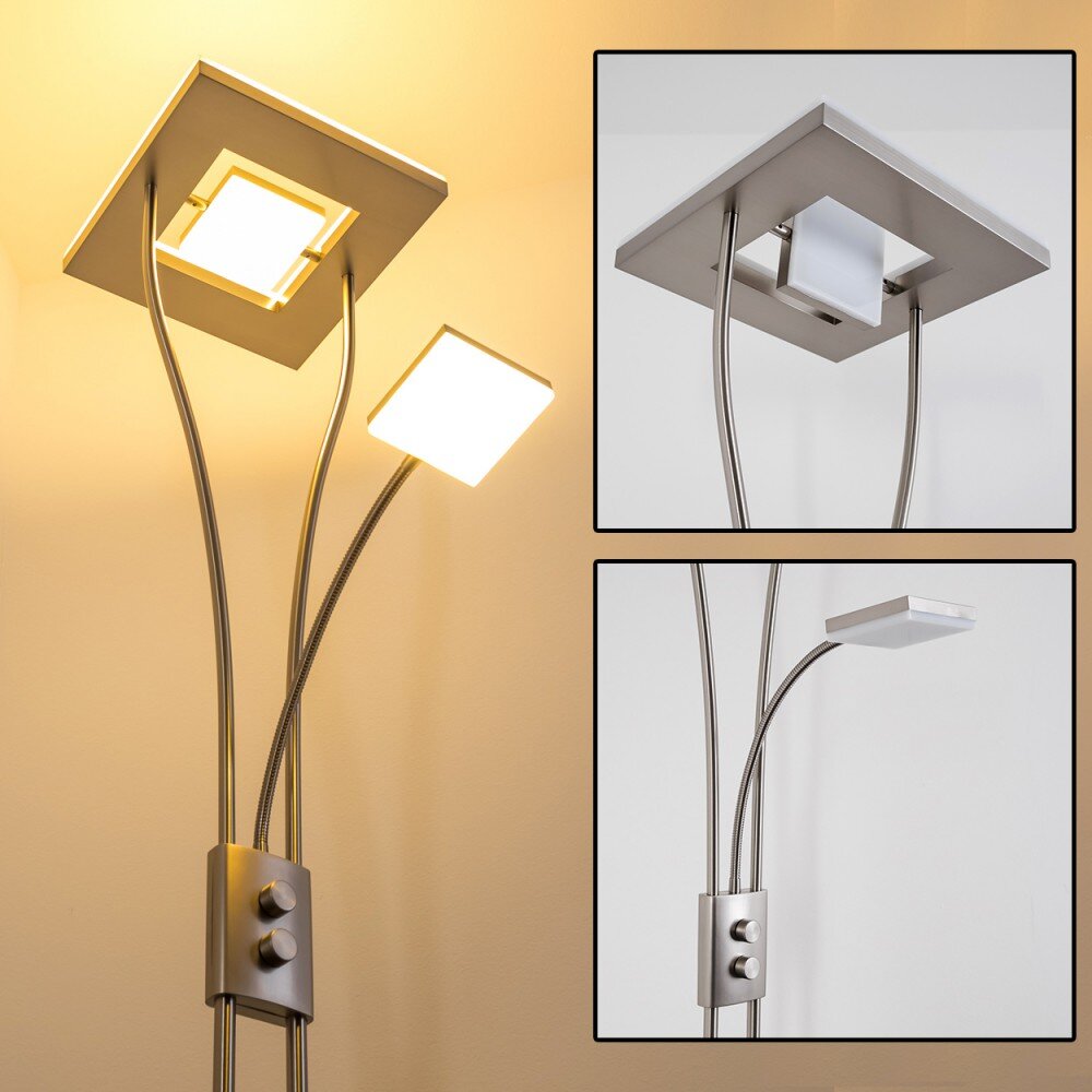 Kimba Deckenfluter LED Nickel-Matt, 3-flammig main product photo