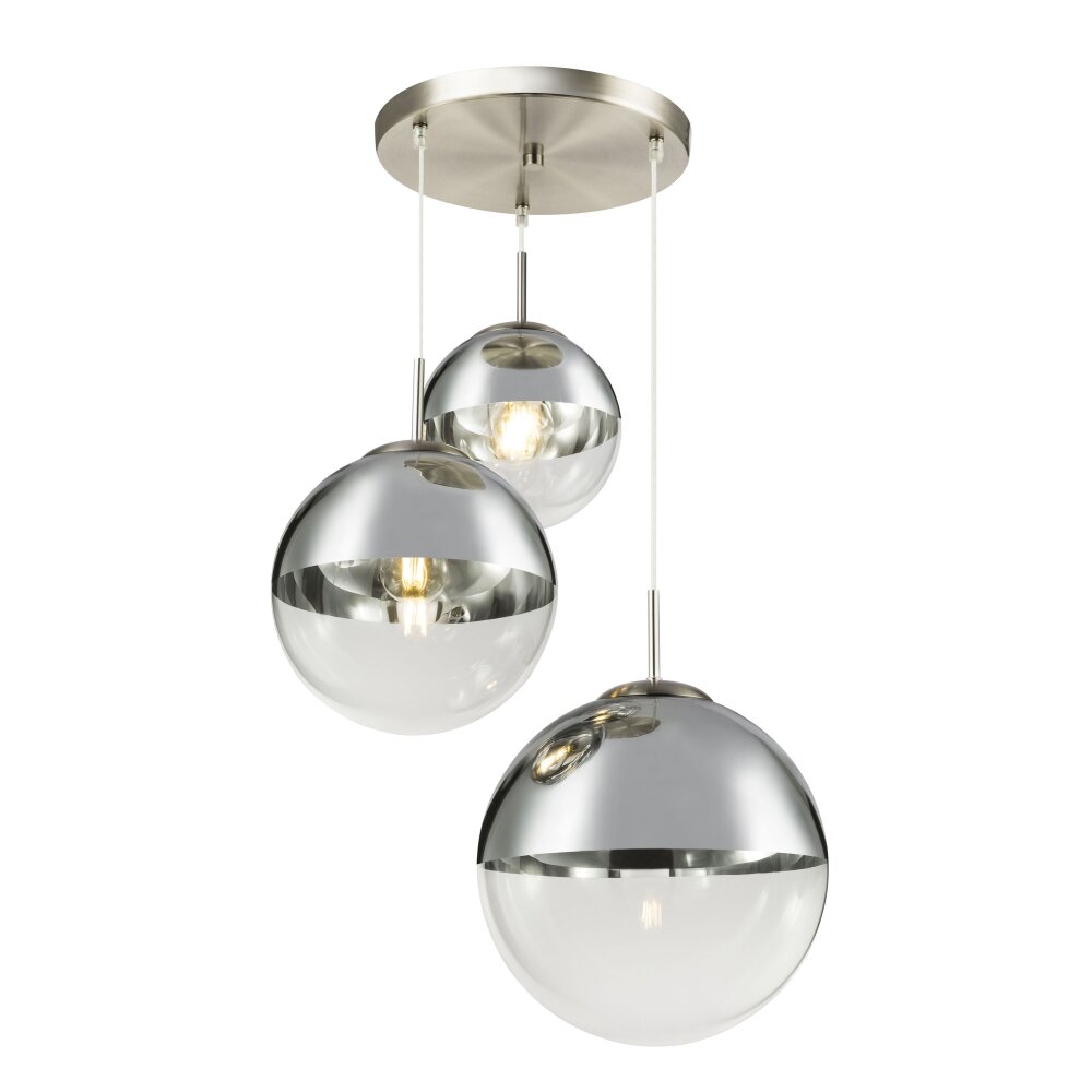 Globo VARUS Hängeleuchte Nickel-Matt, 3-flammig main product photo