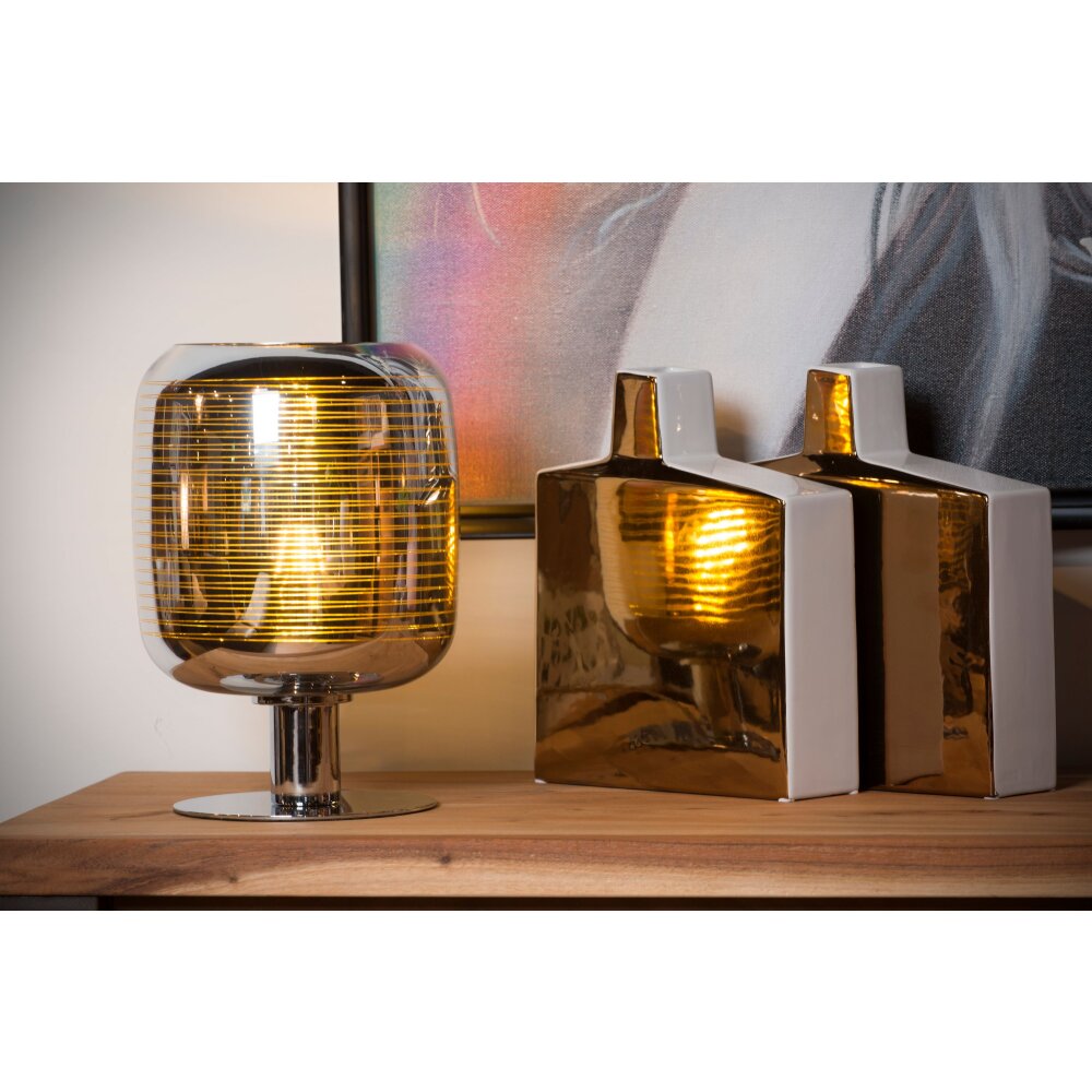 Lucide ERYN Tischlampe Chrom, 1-flammig main product photo