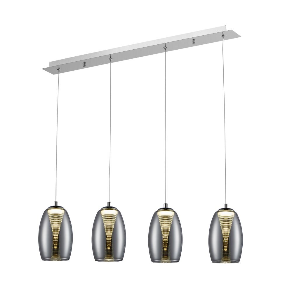 Brilliant Metropolis Pendelleuchte LED Chrom, 4-flammig main product photo