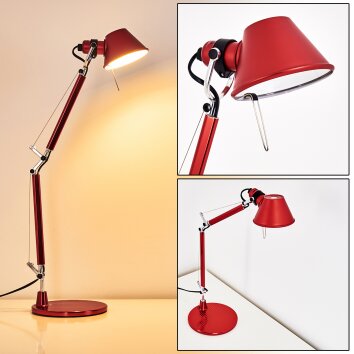 Artemide TOLOMEO MICRO Tischleuchte Rot, 1-flammig