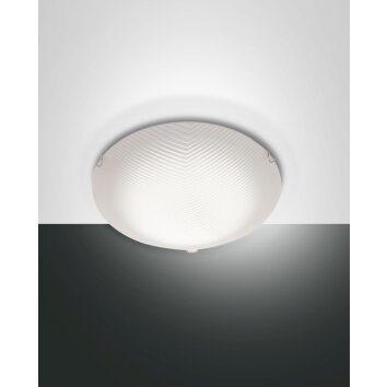 Fabas Luce Gera Deckenleuchte LED Weiß, 1-flammig