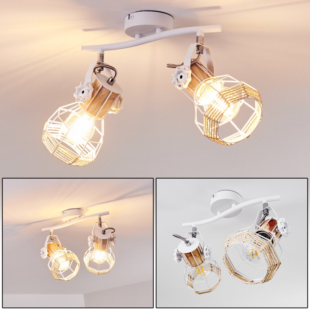Barbacena Deckenleuchte Weiß, 2-flammig main product photo