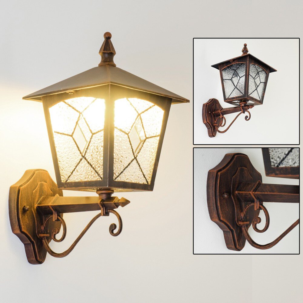 Außenwandleuchte Tok Braun, Rostfarben, 1-flammig main product photo