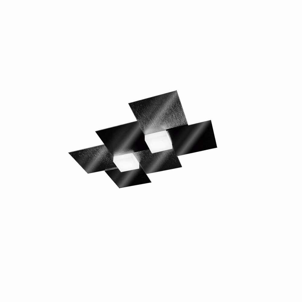 Grossmann CREO Deckenleuchte LED Schwarz, 2-flammig main product photo