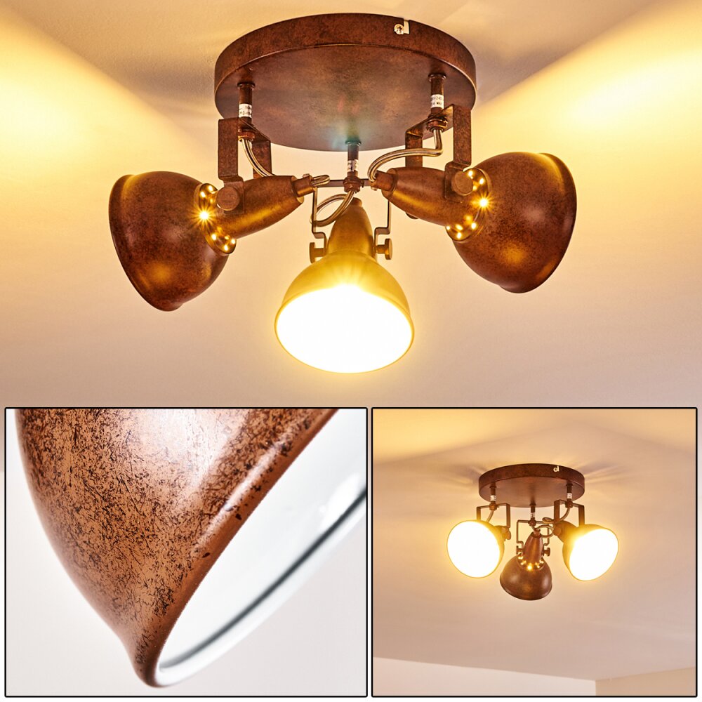 Tina Deckenleuchte Rostfarben, 3-flammig main product photo