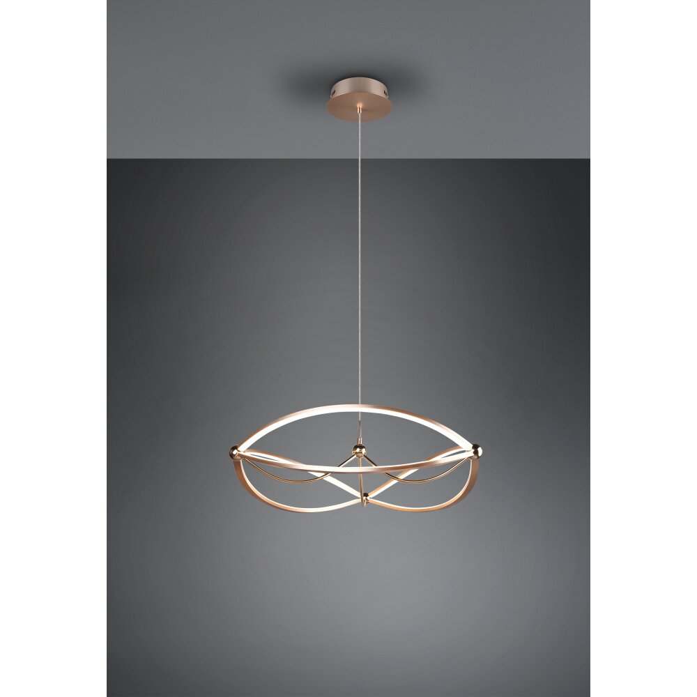 Trio Leuchten Charivari Pendelleuchte LED Messing, 1-flammig main product photo