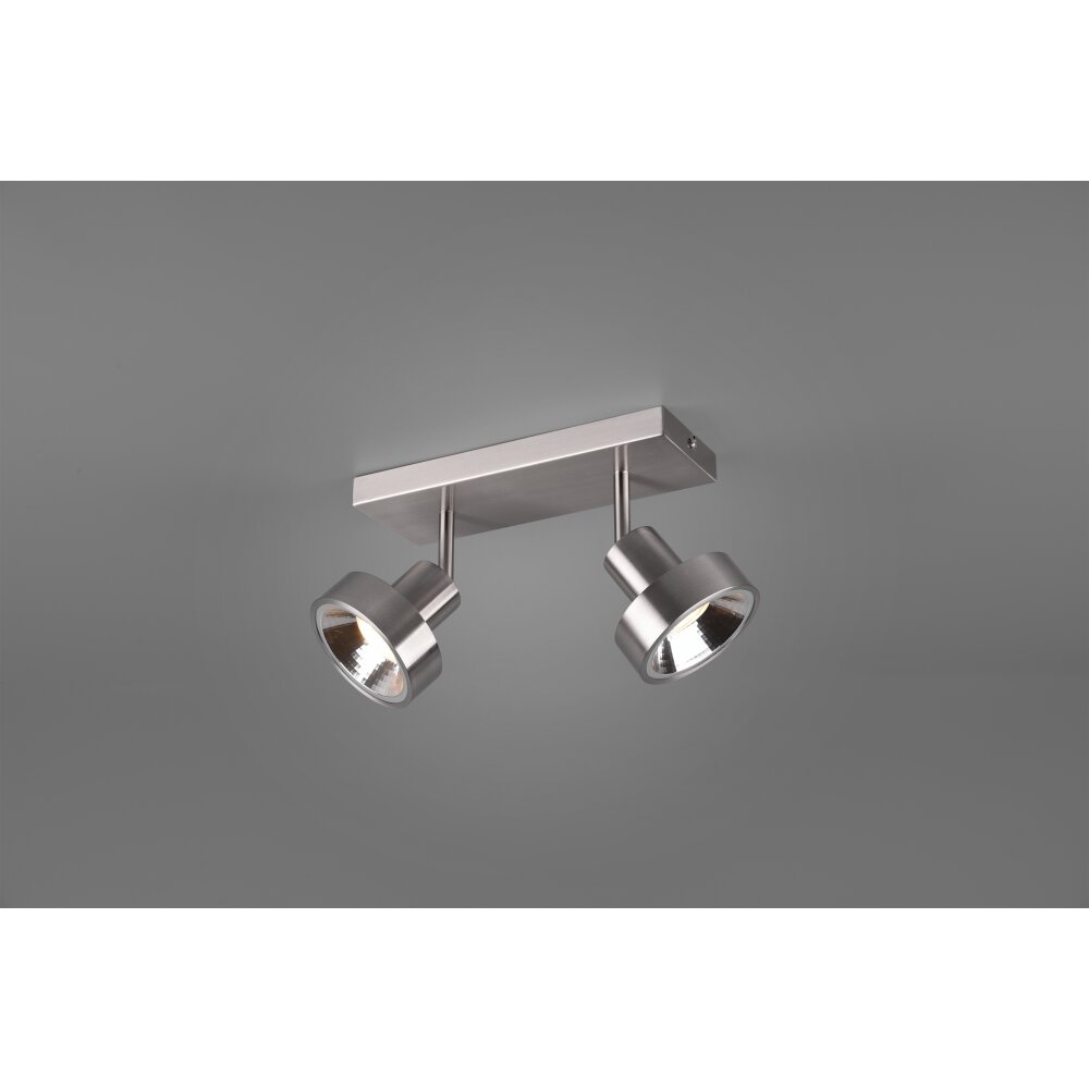 Trio Leuchten Leon Strahler LED Nickel-Matt, 2-flammig main product photo