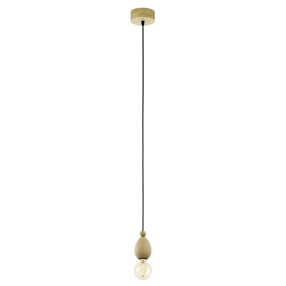 Eglo AVOLTRI Hängeleuchte Holz hell, 1-flammig main product photo