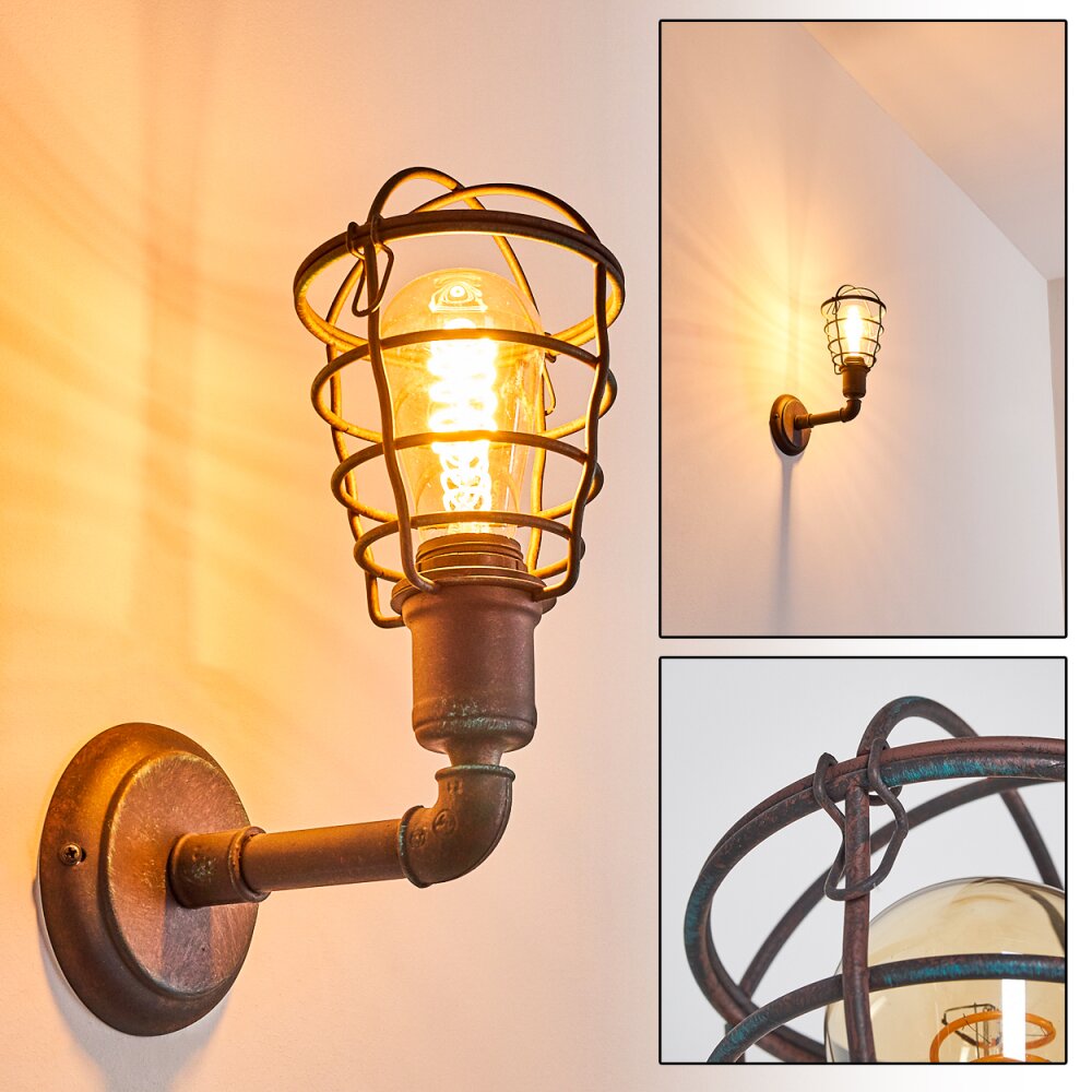 Taggia Wandleuchte Rostfarben, 1-flammig main product photo