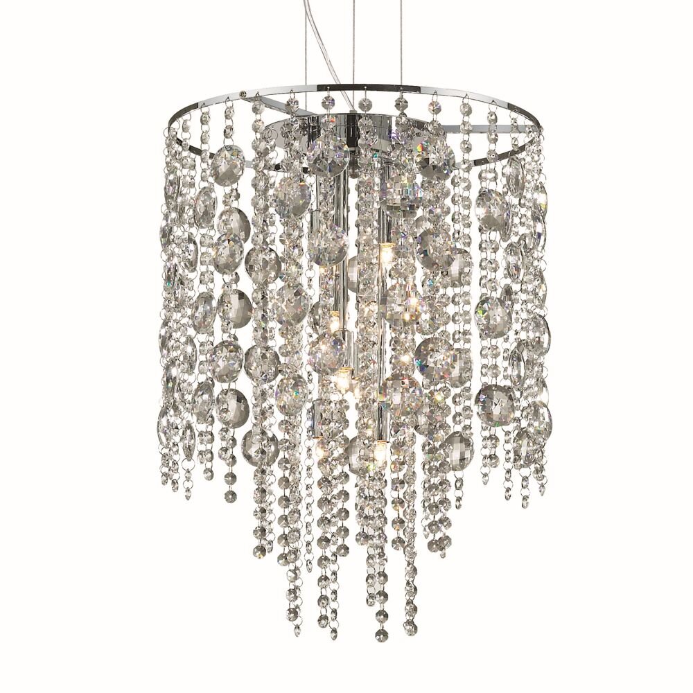 Ideal Lux EVASIONE Hängeleuchte Chrom, 8-flammig main product photo