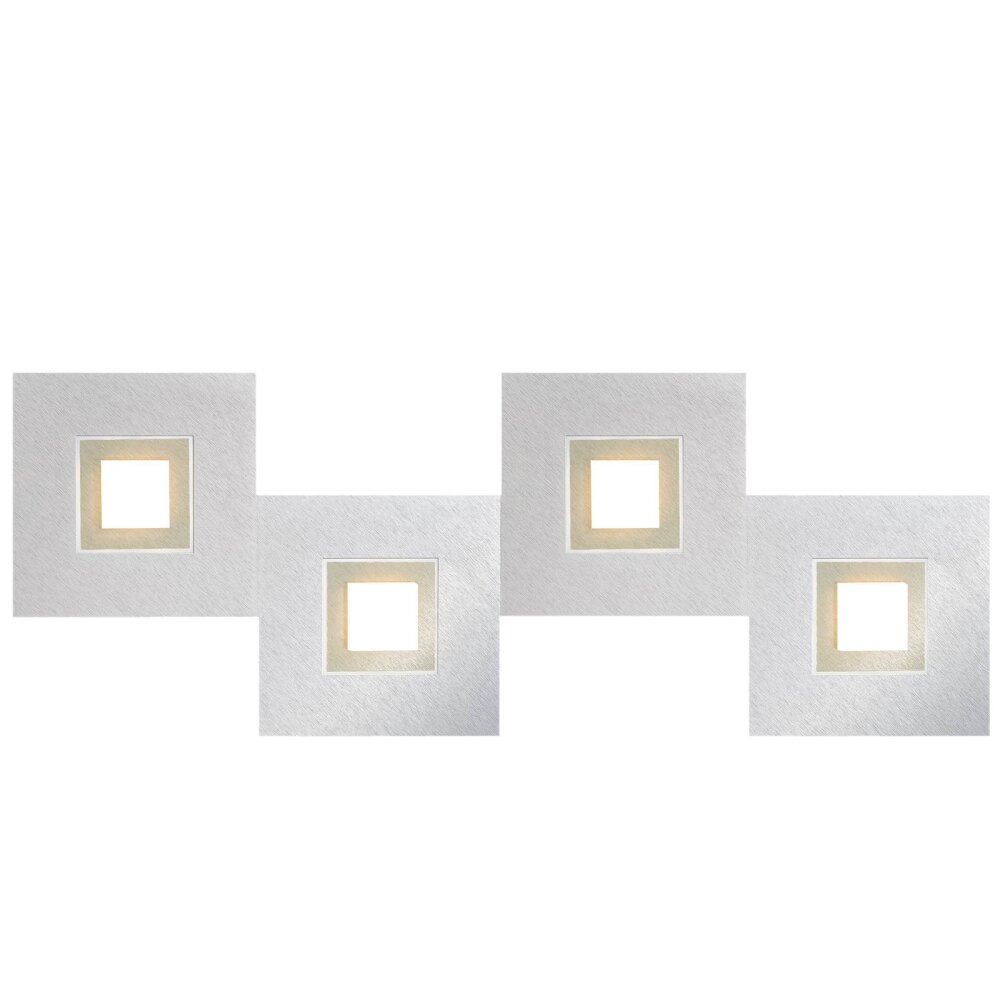 Grossmann KARREE Deckenleuchte LED Aluminium, Champagner, 4-flammig main product photo