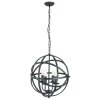 Searchlight ORBIT Pendelleuchte Schwarz, 4-flammig