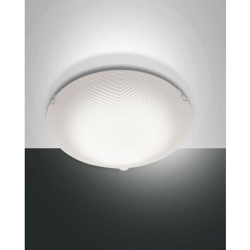 Fabas Luce Gera Deckenleuchte LED Weiß, 1-flammig