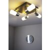 Trio Leuchten CLAPTON Deckenleuchte LED Aluminium, Chrom, Edelstahl, 4-flammig