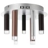 Brilliant Living Cembalo Deckenleuchte LED Braun, 7-flammig