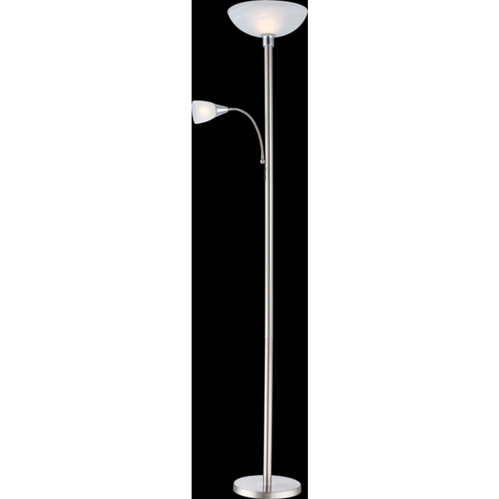 Globo Blade Deckenfluter LED Nickel-Matt, 2-flammig main product photo