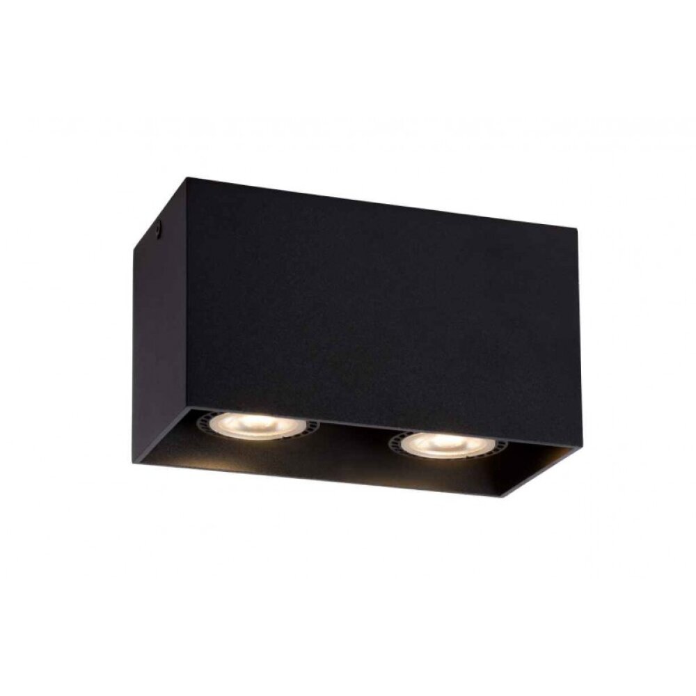 Lucide BODI Deckenleuchte Schwarz, 2-flammig main product photo