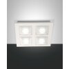 Fabas Luce Formia Deckenleuchte LED Weiß, 4-flammig