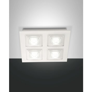 Fabas Luce Formia Deckenleuchte LED Weiß, 4-flammig