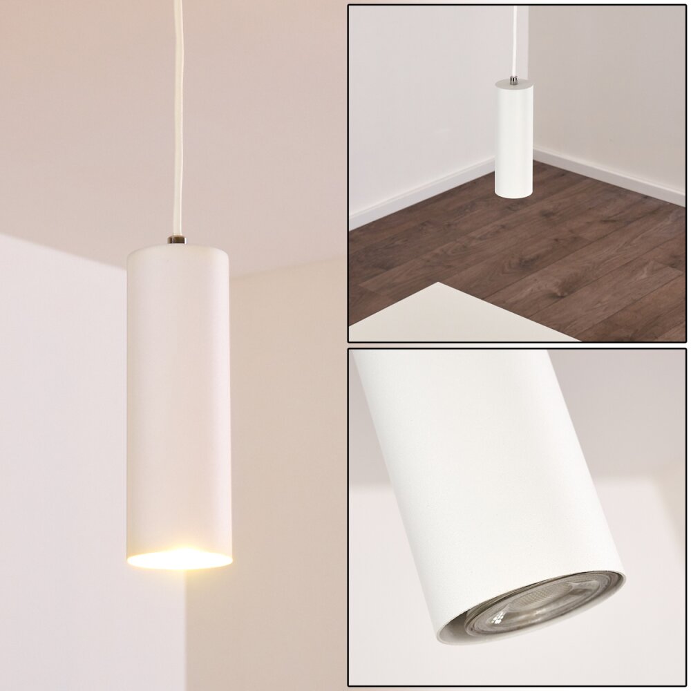 Zuoz Hängeleuchte Weiß, 1-flammig main product photo