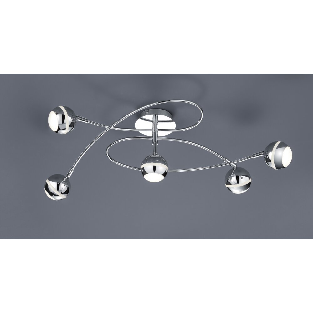 BALOUBET LED Chrom 628290506 Trio Leuchten Deckenleuchte