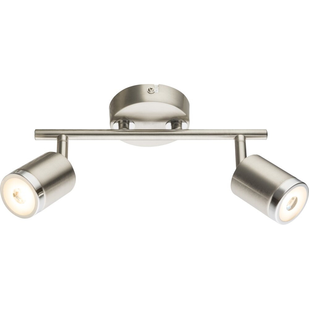 Globo COMORE Spotbalken LED Nickel-Matt, 2-flammig main product photo