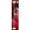 Globo LEONAS Deckenfluter LED Chrom, Nickel-Matt, 2-flammig