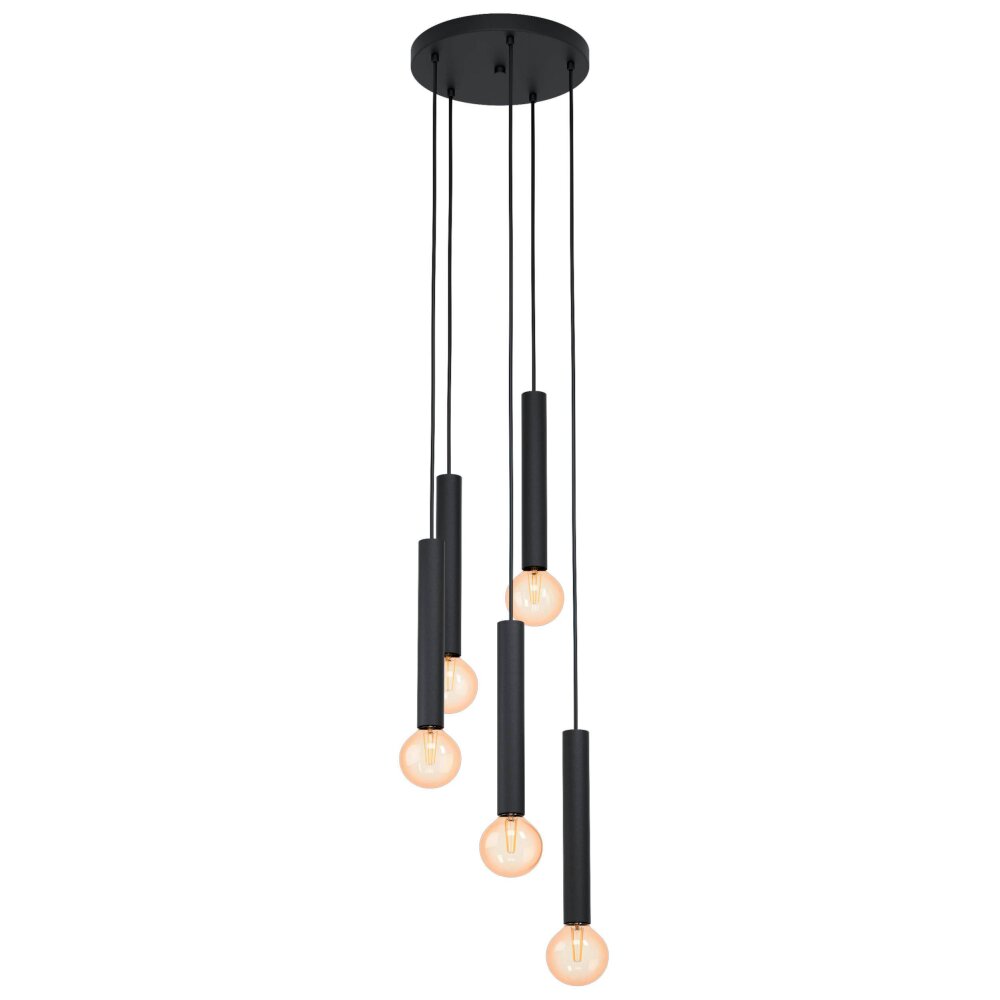 Eglo Leuchten CORTENOVA Hängeleuchte Schwarz, 5-flammig main product photo