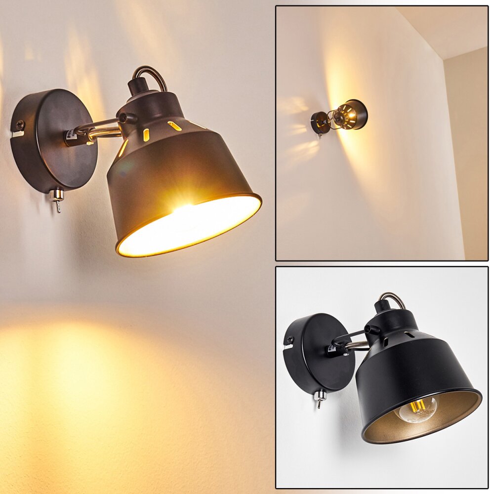 Safari Wandleuchte Schwarz, 1-flammig main product photo