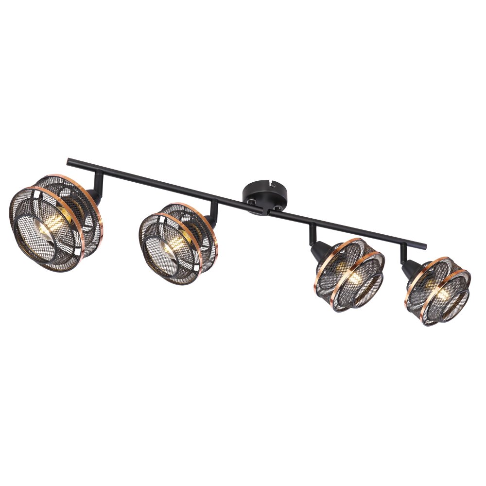 Globo BELLONA Strahler Schwarz, 4-flammig main product photo