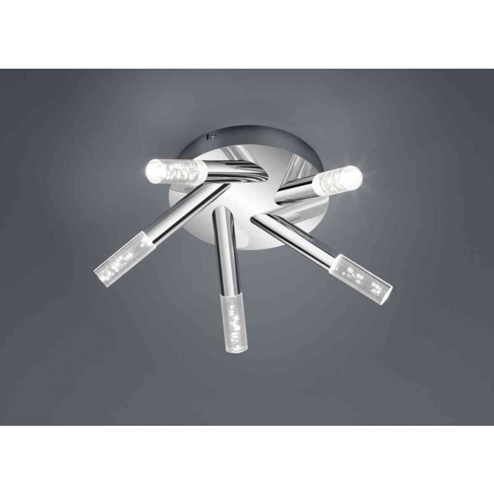 Trio Leuchten BOLSA Deckenleuchte LED Chrom, 5-flammig main product photo