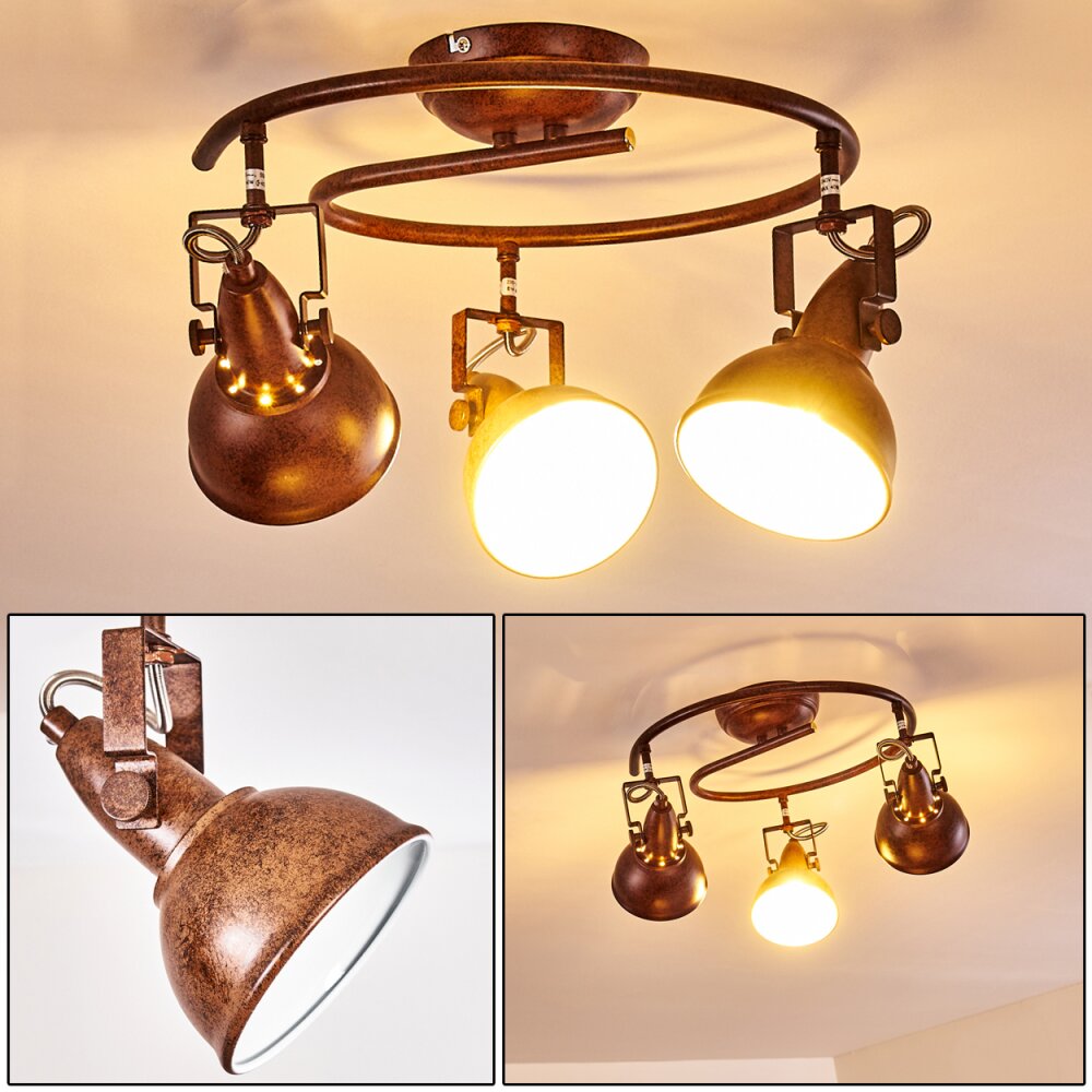 Tina Deckenleuchte Rostfarben, 3-flammig main product photo