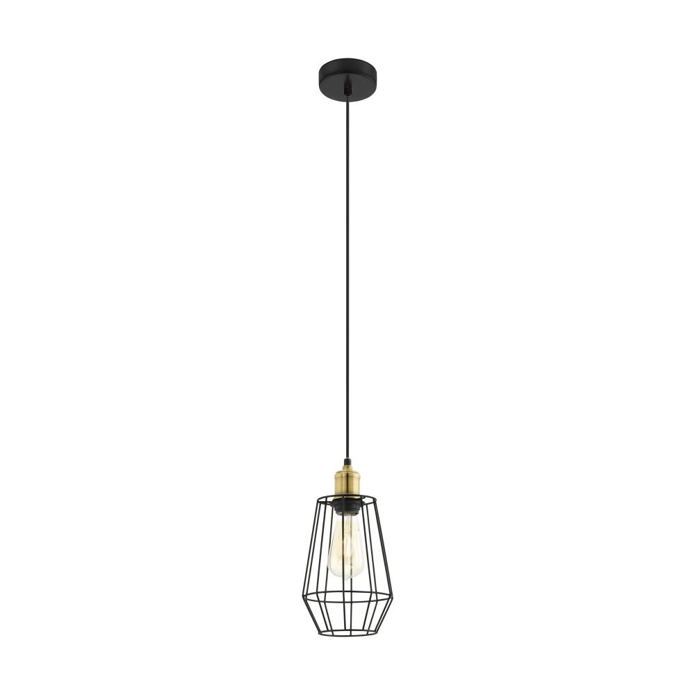 Eglo DENHAM Hängeleuchte Brüniert, Schwarz, 1-flammig main product photo